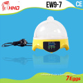 Hot Sale Fully Automatic Energy Saving Transparent Mini Egg Incubator for 7 Eggs